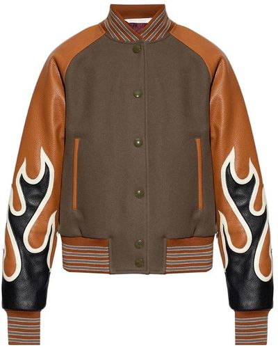 Palm Angels Bomber Jackets - Brown