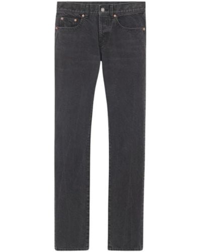 Saint Laurent Slim-Fit Jeans - Gray