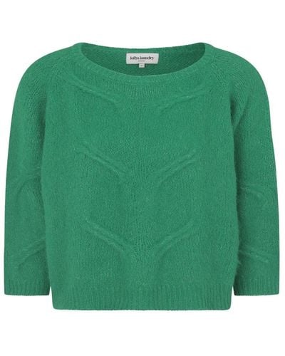 Lolly's Laundry Round-Neck Knitwear - Green