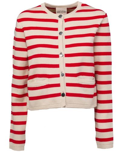 Semicouture Cardigans - Red
