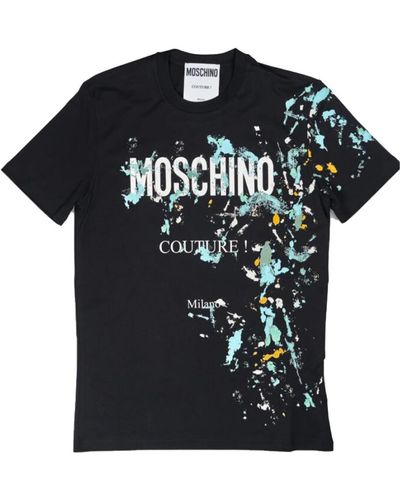Moschino Stylische t-shirts für männer und frauen - Schwarz