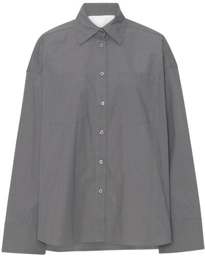 REMAIN Birger Christensen Oversized cotton shirt - Gris