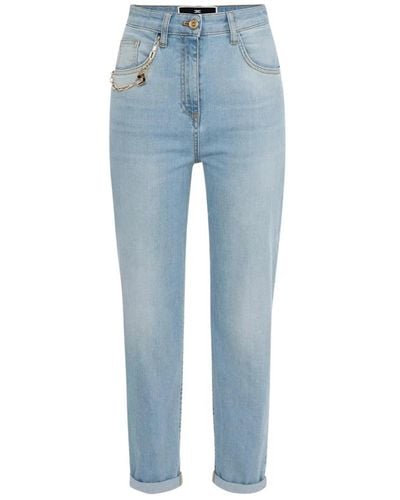 Elisabetta Franchi Jeans in denim classici per l'uso quotidiano - Blu