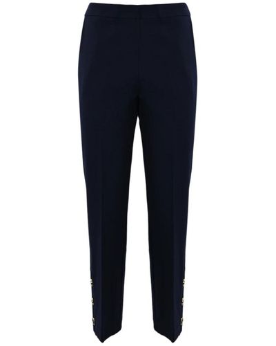 Twin Set Straight Trousers - Blue