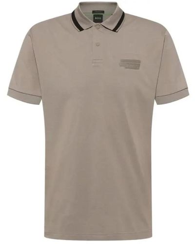 BOSS Klassisches polo-shirt für männer - Grau