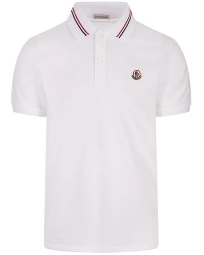 Moncler Polo Shirts - White