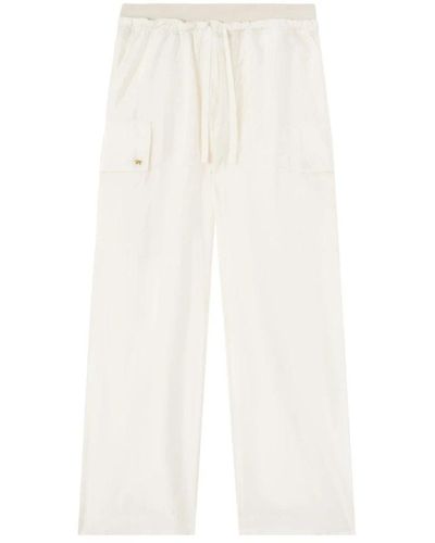 Palm Angels Wide Trousers - White