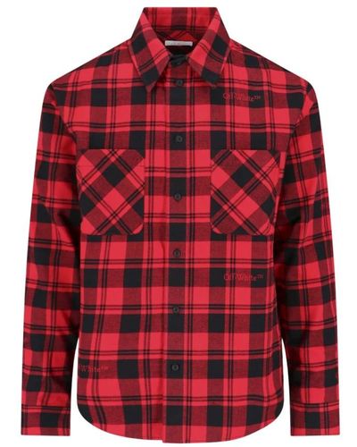 Off-White c/o Virgil Abloh Casual Shirts - Red