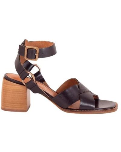 Sessun Shoes > sandals > high heel sandals - Noir