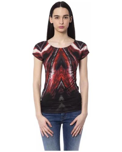 Byblos Bunt bedrucktes t-shirt für frauen - Rot