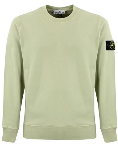 Stone Island Logo crewneck sweaters - Grün