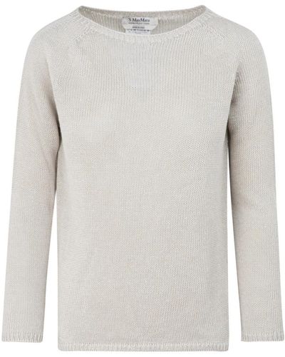 Max Mara Giolino leinensweater - Grau