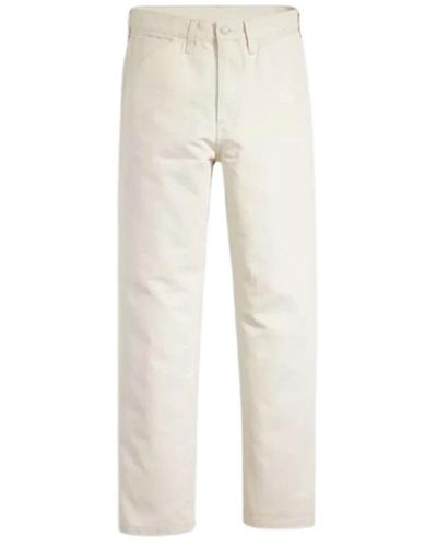 Levi's Straight Trousers - Natural