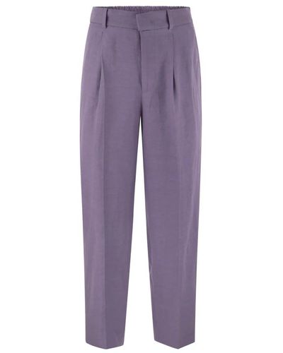 PT Torino Cropped trousers - Lila