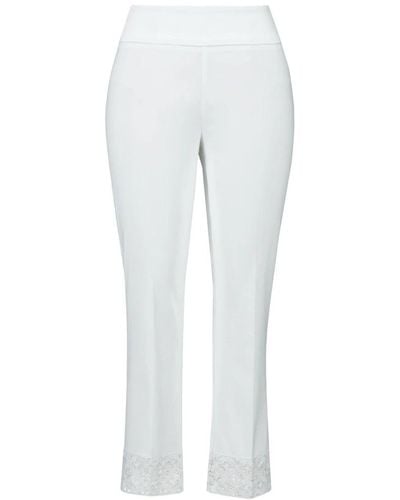 Joseph Ribkoff Cropped Trousers - White