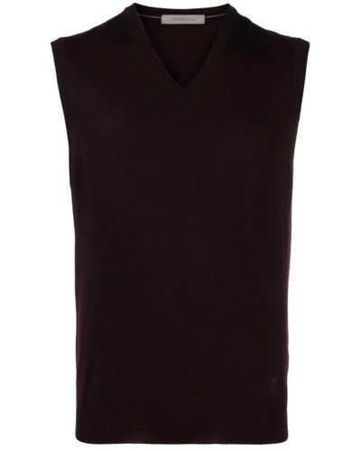 Corneliani Sleeveless Knitwear - Black