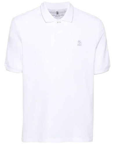 Brunello Cucinelli Polo Shirts - White
