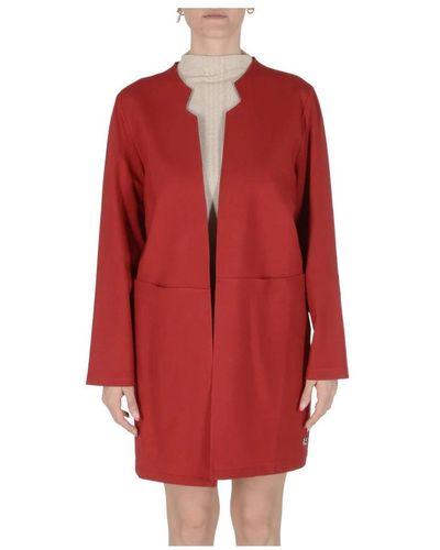 19V69 Italia by Versace Single-Breasted Coats - Red