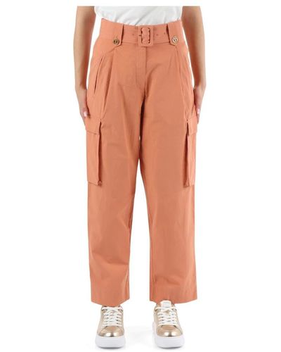 Twin Set Straight Pants - Orange