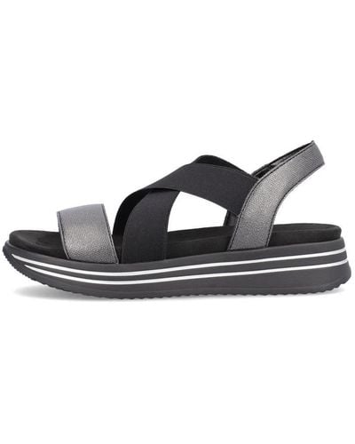 Remonte Flat Sandals - Black