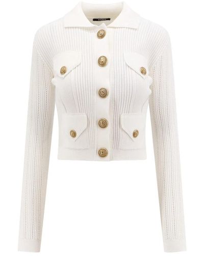 Balmain Knitwear > cardigans - Blanc