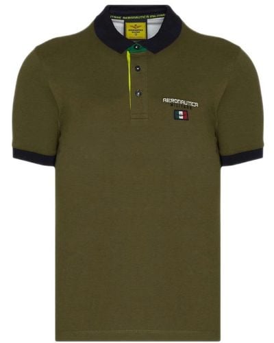 Aeronautica Militare Polo Shirts - Green
