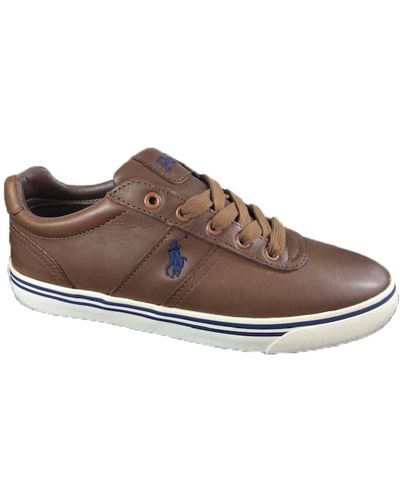 Ralph Lauren Stylische hanford sneakers für männer - Braun