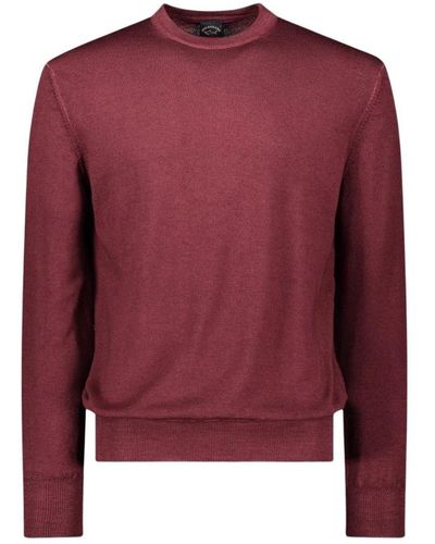 Paul & Shark Round-Neck Knitwear - Red