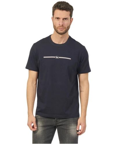 Harmont & Blaine Blau 3d logo t-shirt - Schwarz