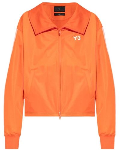Y-3 Sweatshirt mit stehkragen - Orange