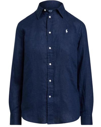 Ralph Lauren Camicia in lino Relaxed-Fit - Blu