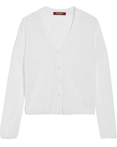 Max Mara Studio Knitwear > cardigans - Blanc