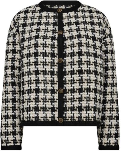 co'couture Timmy check jacke - Schwarz