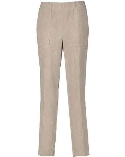 Cambio Slim-Fit Trousers - Natural