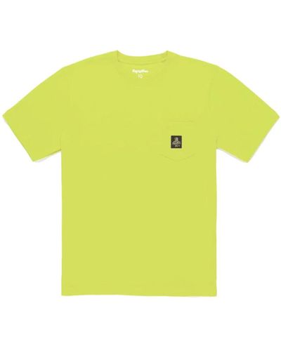 Refrigiwear Baumwolle logo tasche t-shirt top - Gelb