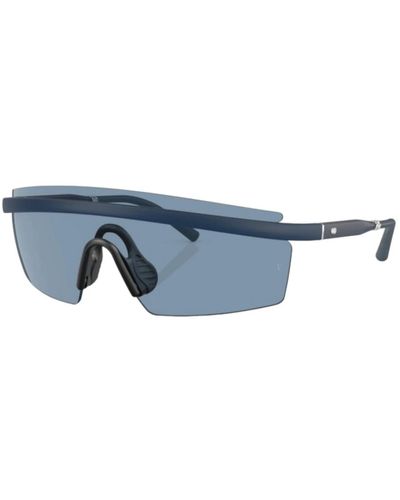 Oliver Peoples Sportliche maskenform sonnenbrille blau