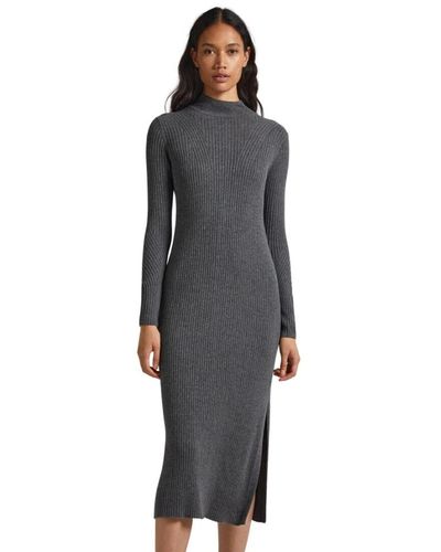 Pepe Jeans Knitted Dresses - Grey