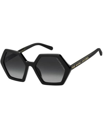 Marc Jacobs Stilvolle sonnenbrille schwarz dunkelgrau schatten