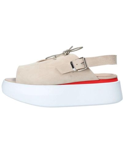 Alberto Guardiani Shoes > sandals > flat sandals - Blanc
