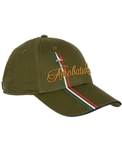 Aeronautica Militare Bestickte tricolor pfeile kappe grün