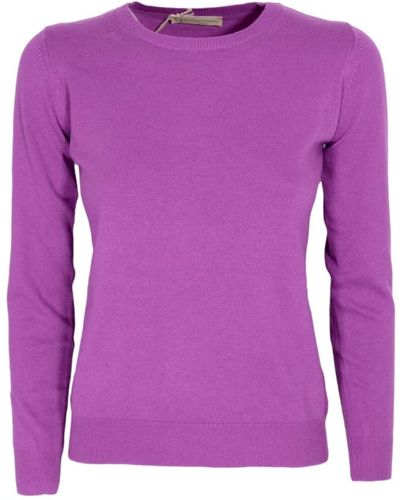 Cashmere Company Knitwear > round-neck knitwear - Violet