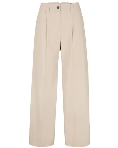 Windsor. Wide Trousers - Natural