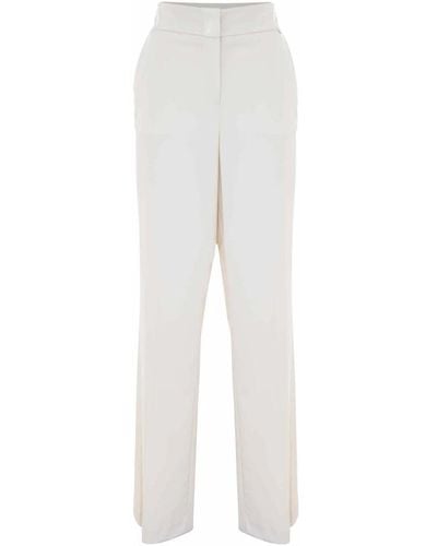 Kocca Pantaloni eleganti con fondo svasato - Bianco