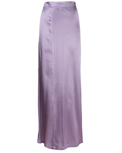 Erika Cavallini Semi Couture Maxi Skirts - Purple