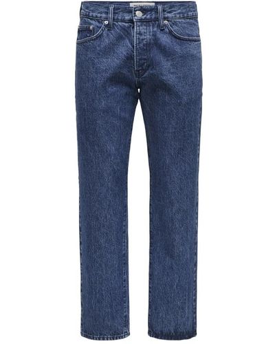 Only & Sons Straight edge jeans - Blau