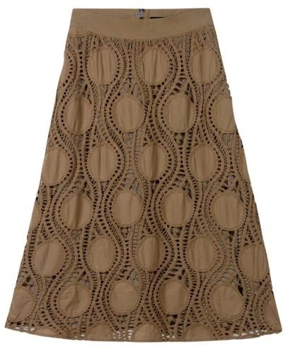 Luisa Cerano Midi skirts - Neutro