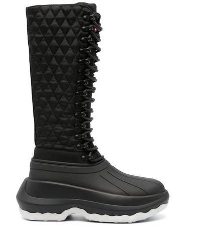 KENZO Botas negras diamond quilted - Negro