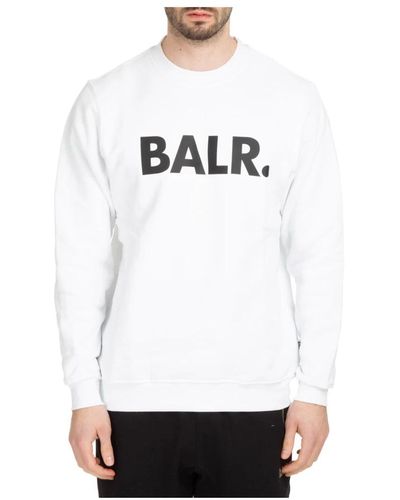 BALR Gemustertes logo sweatshirt - Weiß