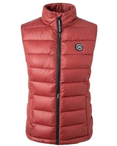 Pepe Jeans Vests - Rot