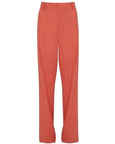 Victoria Beckham Trousers > straight trousers - Rouge